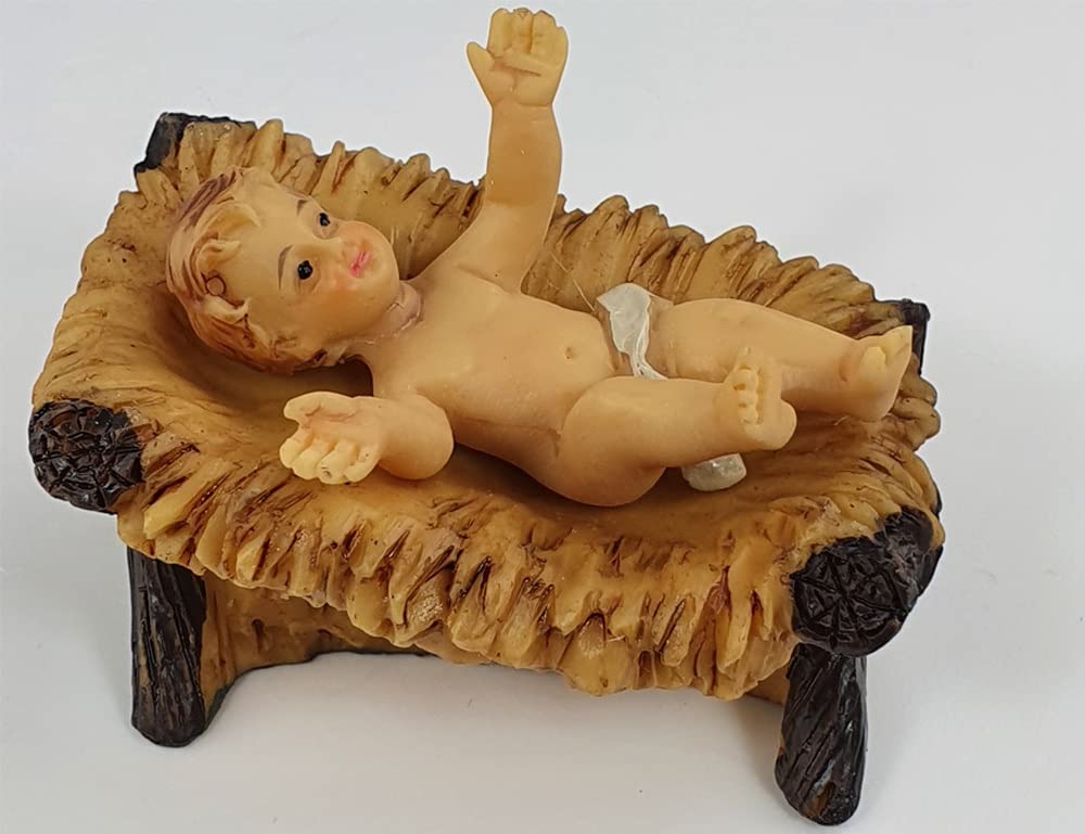 Riffelmacher Krippenfigurenset Basic 11-TLG. 78314-8-11 cm - Handarbeit Weihnachtskrippe Jesus Geburt Weihnachtswunder Heiligabend Dekoration
