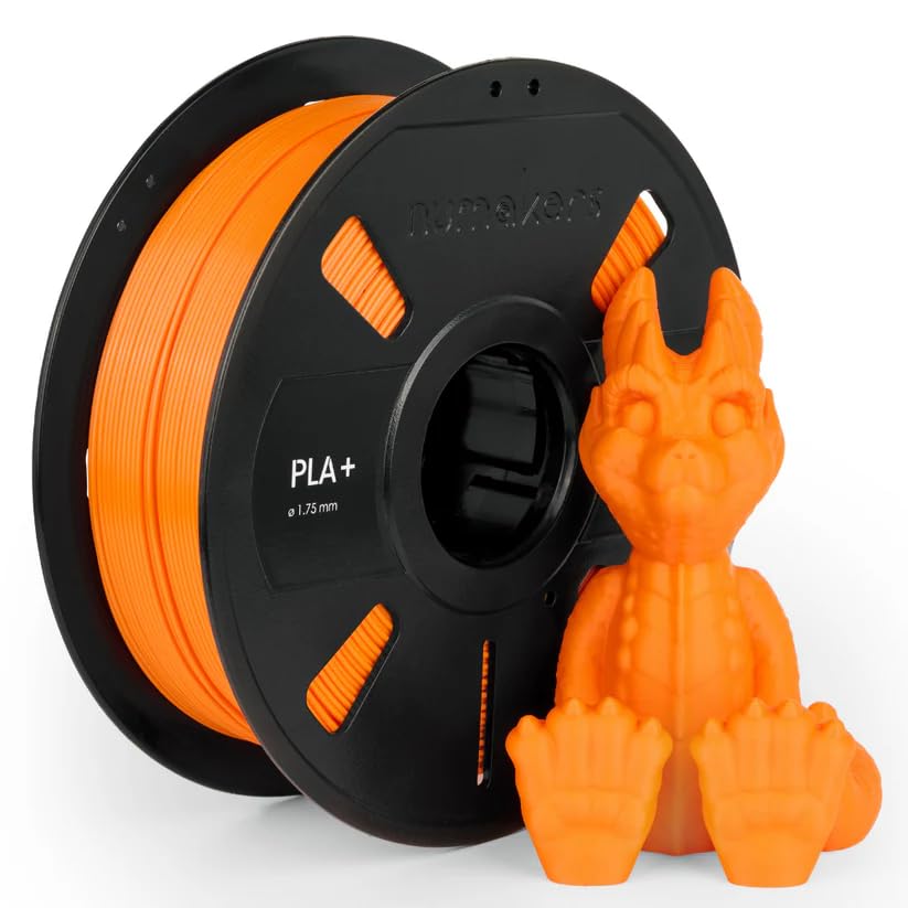 Image of NUMAKERS PETG-HS 1.75mm 1kg 3D Printer Filament Clear Light Blue, High-Speed Printing, Strong & Tough Odorless Moistureproof Low Warping Precise 3D Printing Fits Most FDM Printers (Outrageous Orange)