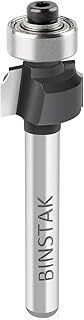 1/16" Radius Roundover Router Bit 1/4" Shank, Edge Forming Roundover Bit Bead Rounding Over Edging Bit by BINSTAK