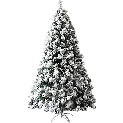 Árbol de Navidad flocado de alta calidad con tubos de acero duraderos y PVC de WQHPLMD