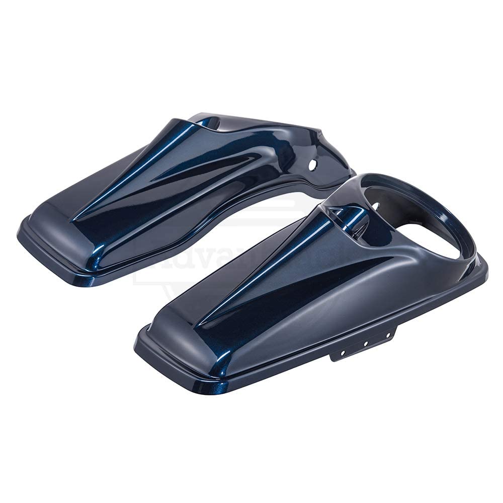 Motorcycle 8 inch Harley Saddlebag Speaker Lids Fit for 2014+ Harley Touring - Big Blue Pearl