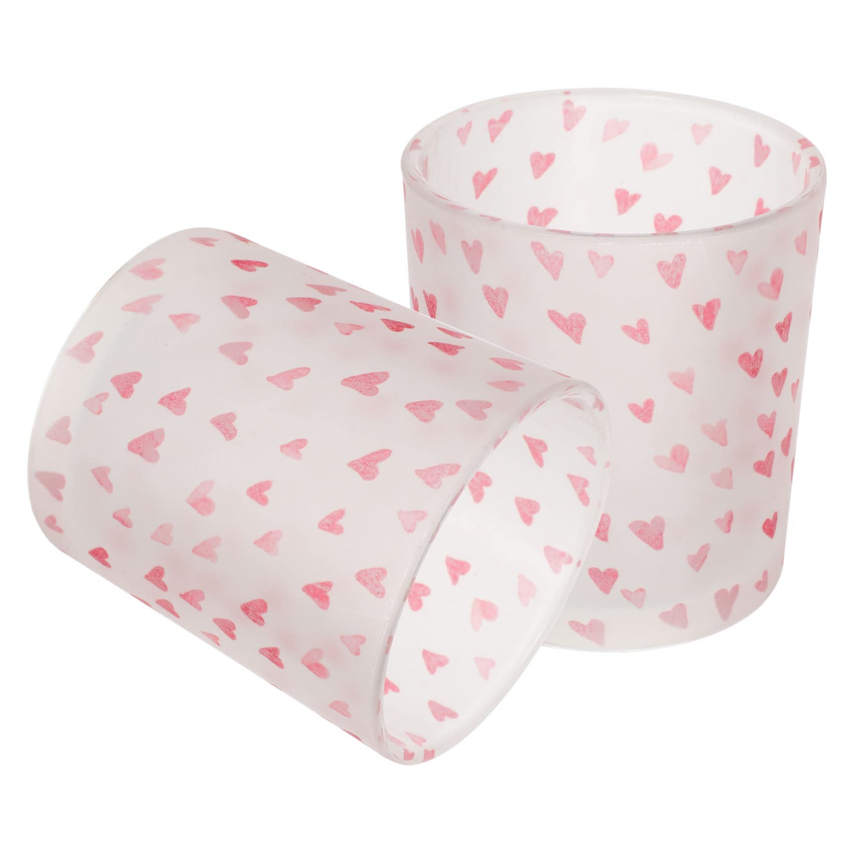 Cabilock 2pcs Glass Candle Holder Candle Holder Cup Scented Candle Cups Home Decor Scented Candle Holder Votive Candle Holders Candle Holders for Table Centerpiece Glass Candle Cups