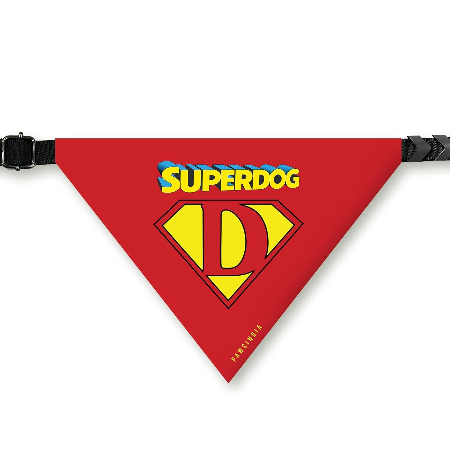 PawsIndia Dog Bandana with Collar Small Medium Large Dogs & Cats 100% Adjustable with Buckle Stretchable Fabric Super Dog-RED (B0CQ8P1846) Amazon Price History, Amazon Price Tracker