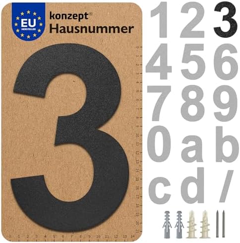 Muralo Hausnummernschild Aus Aluminium - Personalisiert & Wetterfest 40x30cm