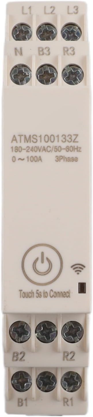 Three-Phase Smart Energy Meter, for zigbee Power Monitor with for ct for Tuya App, DIN Rail 3P4W 100A