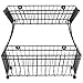 Sorbus Fruit Bread Basket, 2 Tier Countertop Rack, for Vegetable, Snacks, Household Items, Kitchen Storage Organizer, (Black)
