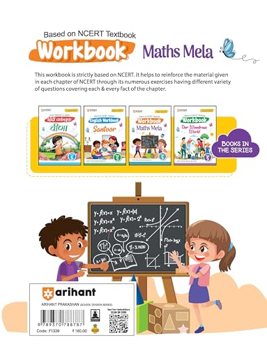 Image of Arihant Mela Workbook Maths Class 5 | NCERT Textbook Based 2025 Edition | Activity Based Questions, Practice Worksheets & Exercises | CBSE /NCERT Class 5 Maths Workbook for Students | English Medium