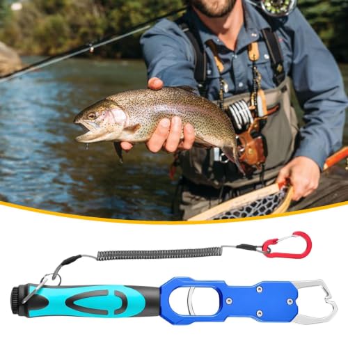 Pinza labial para peces 2 en 1 con báscula integrada para kayak y mar 6