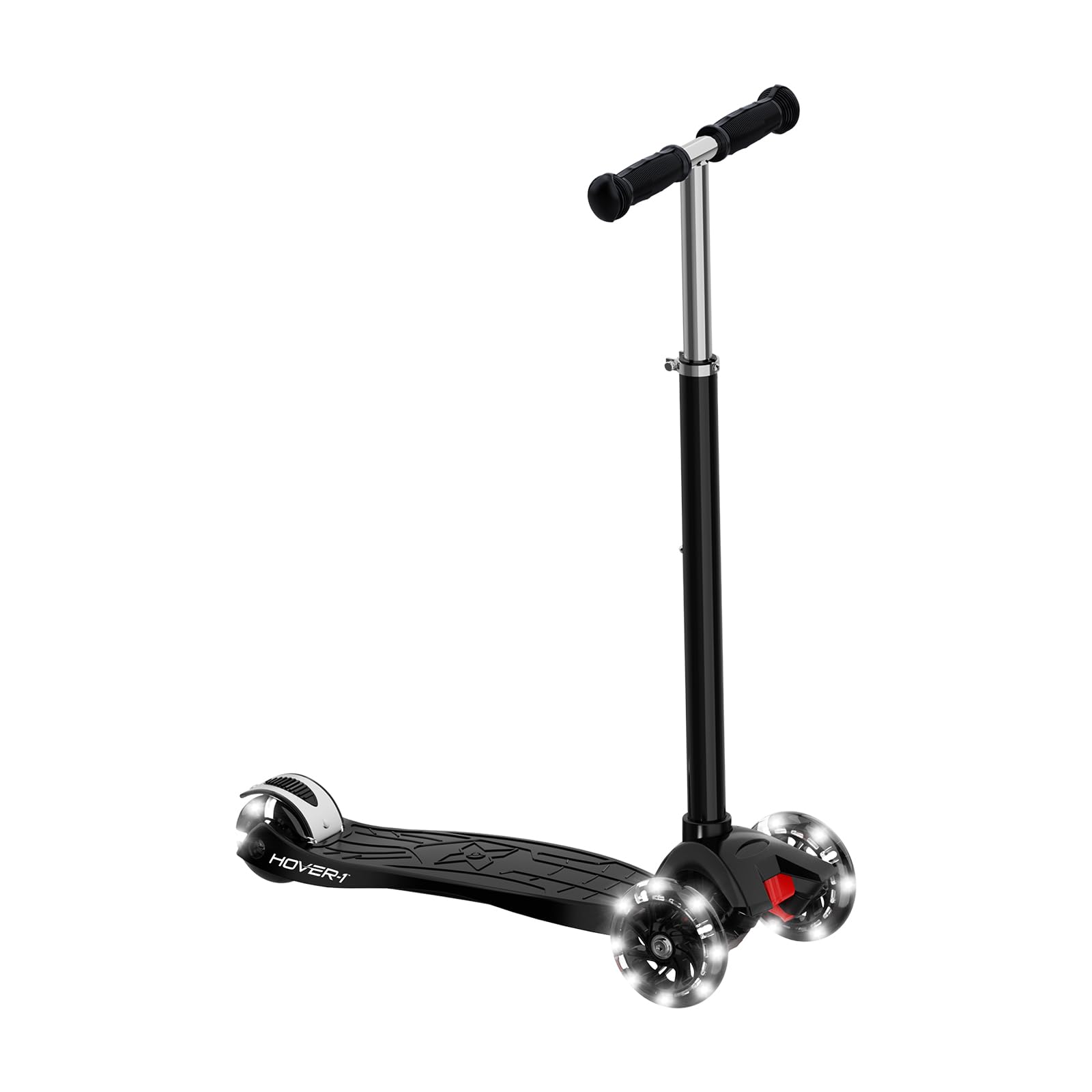 Hover-1 Sunbeam Kick Scooter with Multicolor Wheel Lights, 4.5” Front Wheels, Rear Foot B…