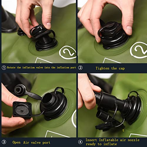 ACEWD Enkele opblaasbare boot, verdikte rubberen boot PVC clip netto vissersboot slijtvaste opvouwbare boot kajak aanval boot 192* 108* 38cm - Image 6