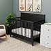 Storkcraft Maxwell Convertible Crib (Black) – GREENGUARD Gold Certified, Converts to Toddler Bed and Daybed, Fits Standard Full-Size Crib Mattress, Classic Crib with Traditional Sleigh Design