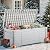 YITAHOME 120 Gallon Large Outdoor Storage Deck Box with Cushion, Waterproof Cushion Storage Bench with Lockable Lid for Patio, Pool Supplies, Garden Tools, Resin, White