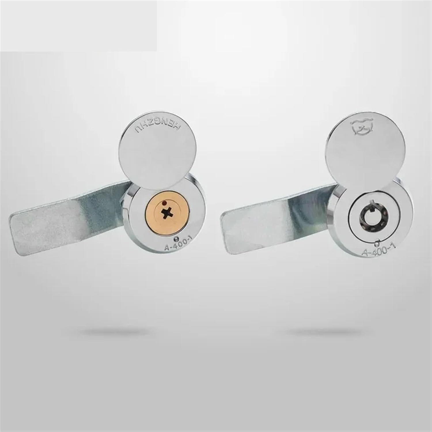 Cabinet Cam Lock with Cap 2 Tubular Cross Keys for Outside Box Door Mailbox Industrial Hardware Rarelock LK1002 1Pcs(B)