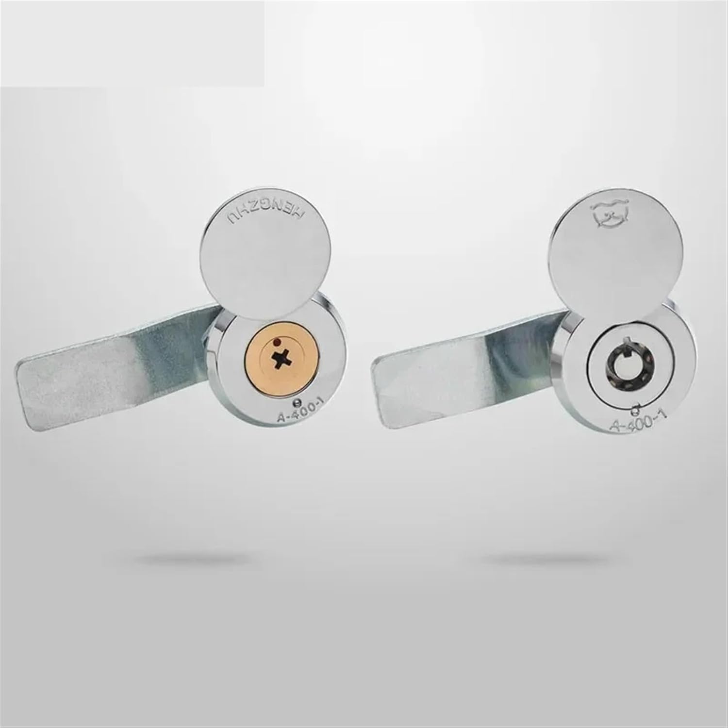 Cabinet Cam Lock with Cap 2 Tubular Cross Keys for Outside Box Door Mailbox Industrial Hardware Rarelock LK1002 1Pcs(A)