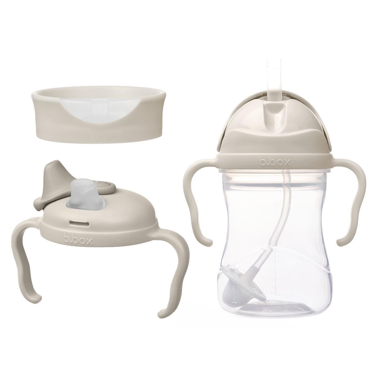 b.box Coffret avantage 3 en 1 pour tout-petits | Une tasse, trois couvercles pour accompagner l’hydratation des bébés et jeunes enfants. Sans BPA, compatible lave-vaisselle | Dès 4 mois | 240 ml