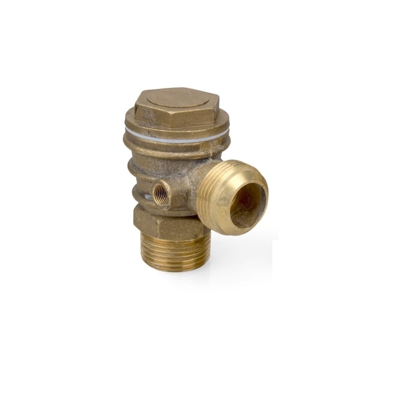 Check Valves 1Pcs Pure Copper with Heat Sink Vertical 3 Port Return Valve/Check Valve Connector Tool for Air Compressor High Hardness(33x10x33mm)