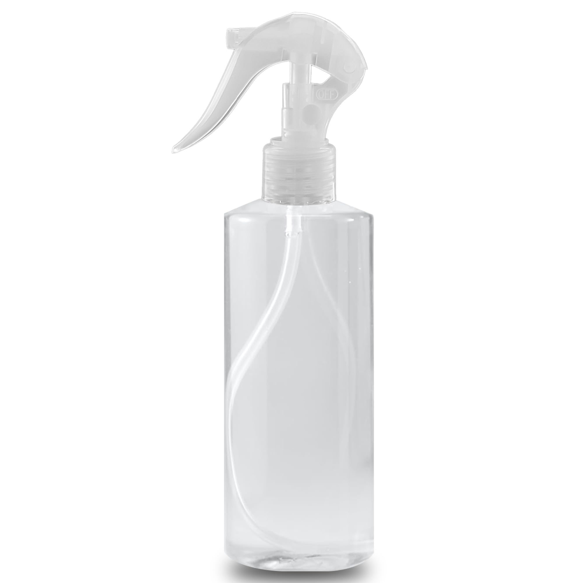 MADHYA 200 ML Empty Mist Trigger Plastic Spray Bottle (Pack of 1),Transparent Clear Empty Water Spray Bottles,Water Liquid Sprayer Set for Face, Hair, Garden, Sanitizer, Perfume, and More, Transparent