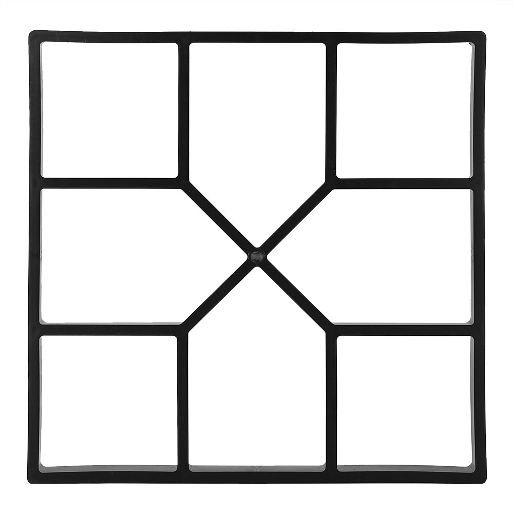 Molde para pavimentación de jardín con forma de adoquines de plástico DIY para hormigón y piedra 40 x 40 cm
