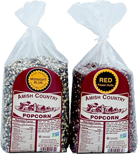 Amish Country Popcorn Red & Midnight Blue