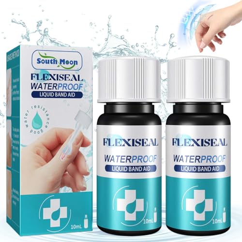 Ganbaro New Skin Liquid Plaster for Wounds, 2 PCS Skin Glue for Wounds Human, Liquid Skin Bandage, Wound Glue for Breathable, Quick-Drying and Waterproof for Broken Skin