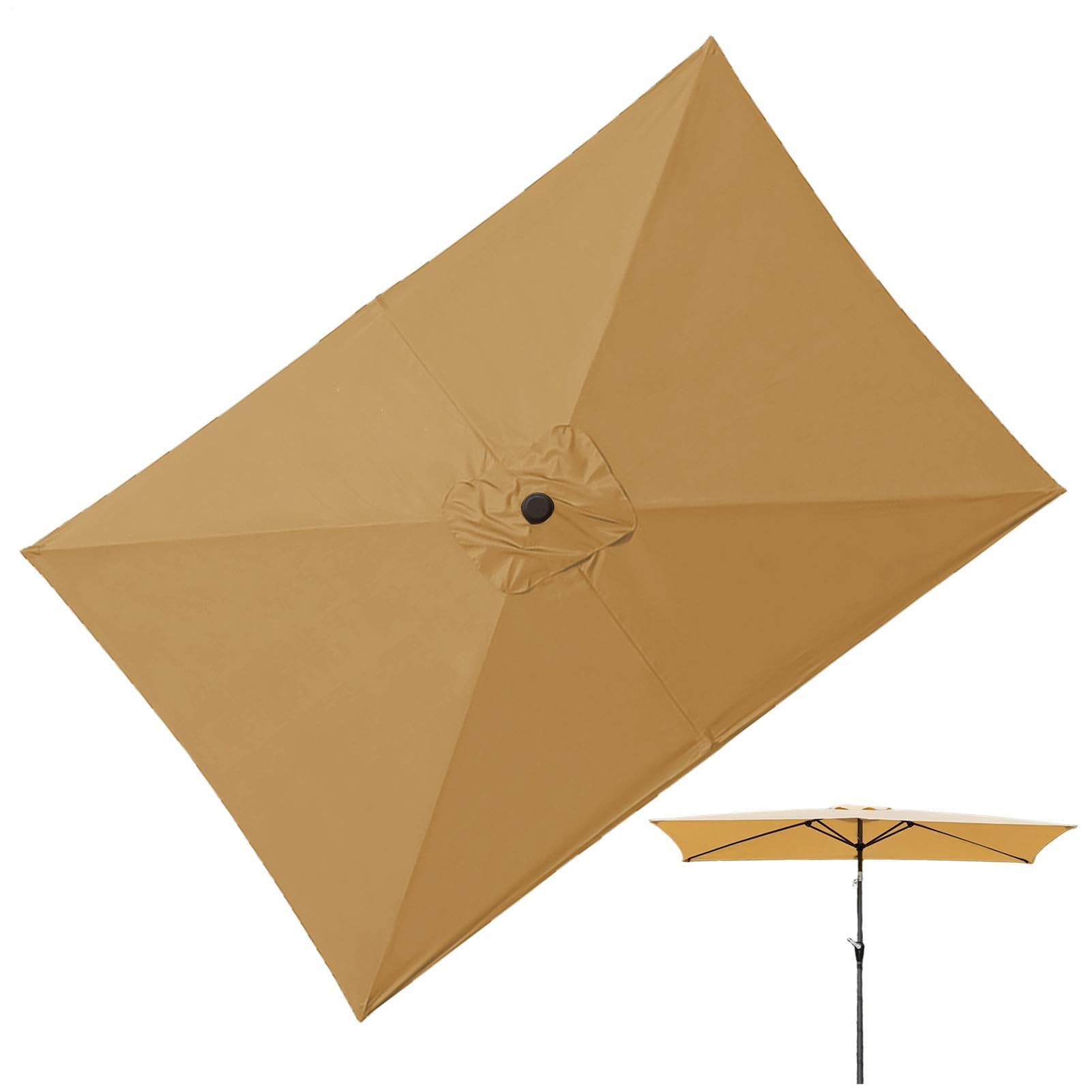 Copertura Per Ombrellone Da Esterni Telo Offset Con Protezione UV | Telo Di Ricambio Ombrellone 200x300 Cm Ideale Per Cortile Piscina Spiaggia Balcone Terrazza Picnic