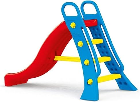 DOLU Big Water Slide - Colorful Plastic Outdoor Water Slide, Attach to Garden Hose for Water Feature, Indoor Use Too, Kids and Toddlers Ages 2 and up