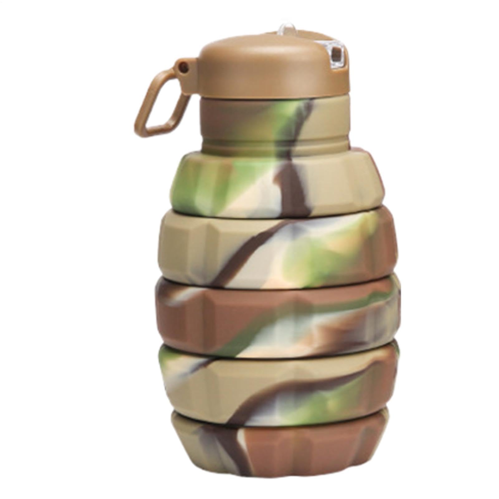 Botella plegable deportiva de 500 ml para camping y gimnasio