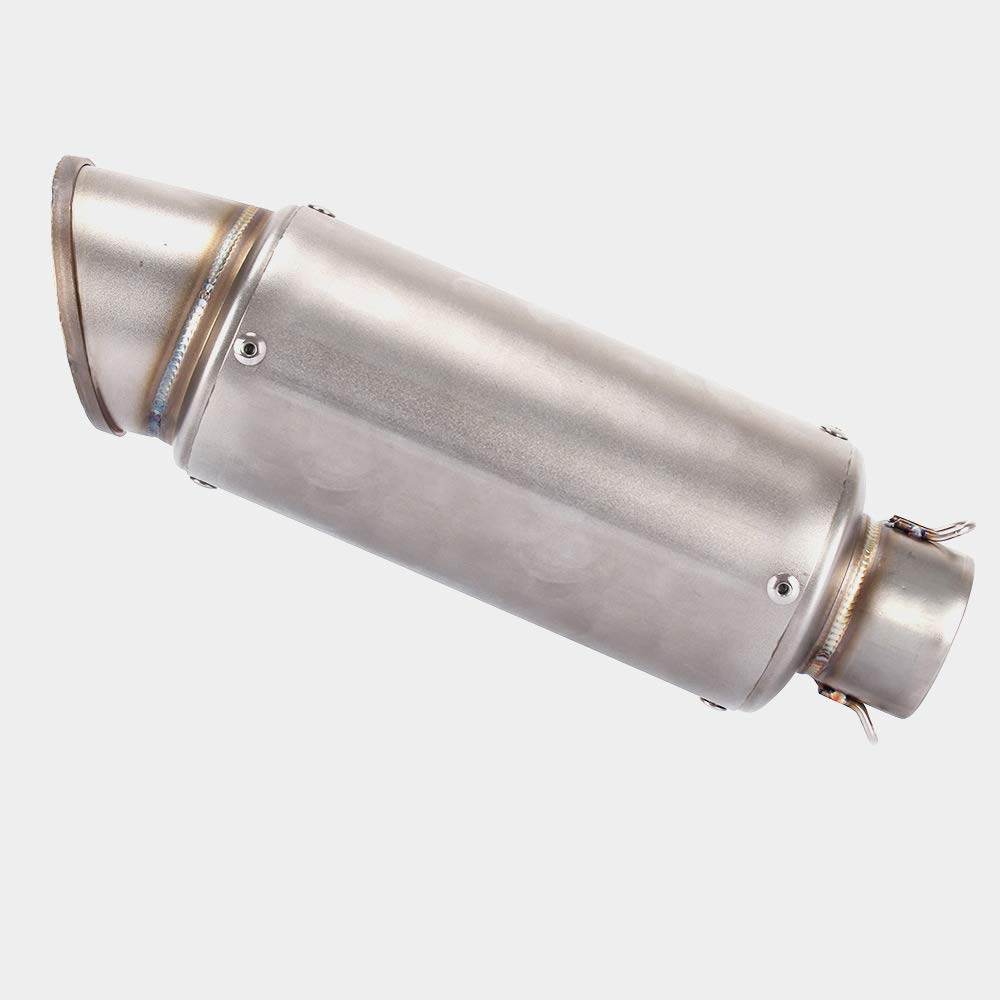 BEAMS マフラー　サイレンサー　60.5 スリップオン　汎用　バイク 汎用 サイレンサー 100Φ×350mm 差し込み口 60.5Φ 用 ブルー