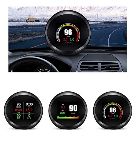 HUD Head Up Display Car Windshield HUD Head Up Display with Speed Fatigue Warning RPM MPH Fuel Consumption