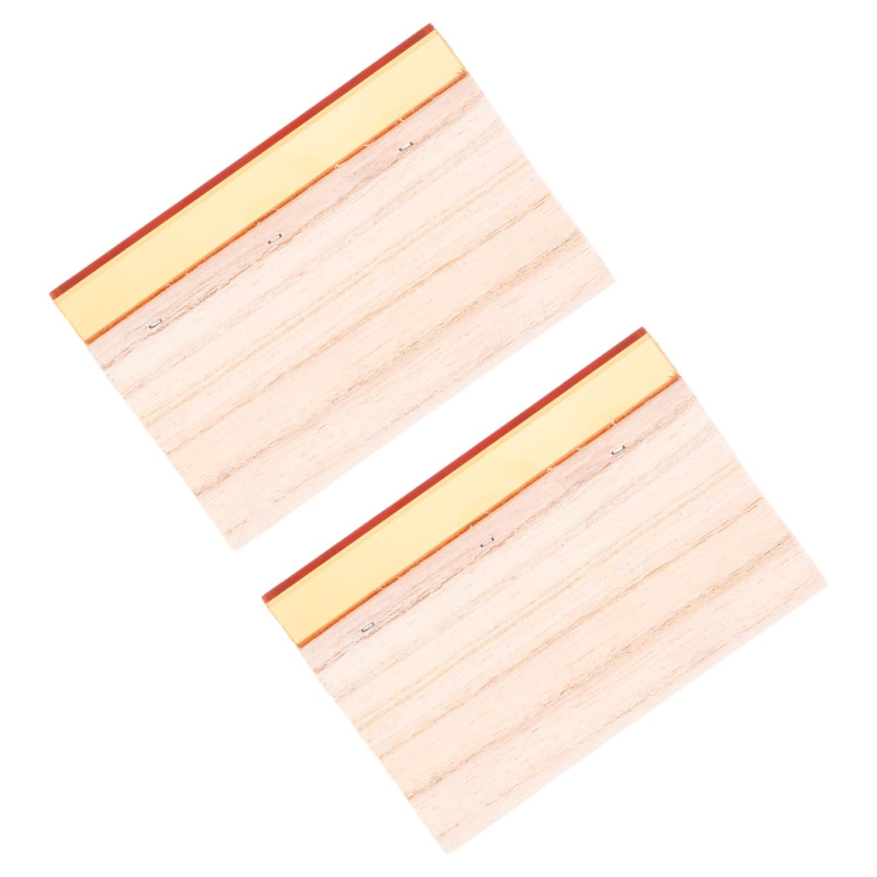 OSALADI Squeegee 2 Pack Wooden Blade Practical Scrapers Scratch Board Ideal for Printers