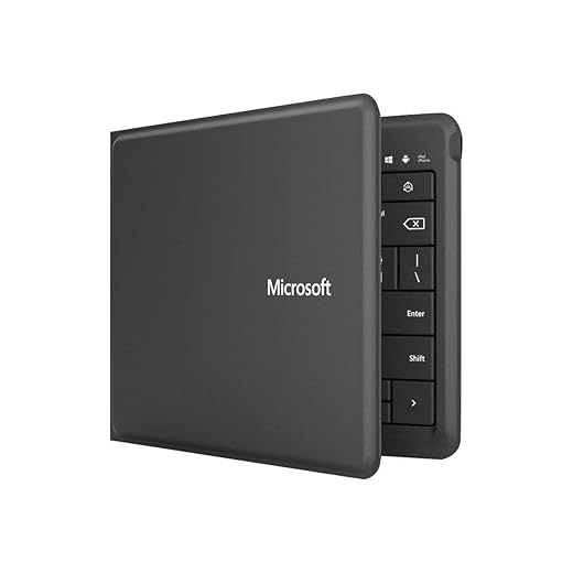 Microsoft Wireless Universal Foldable Keyboard for iPad, iPhone, Android Devices, and Windows Tablet:International QWERTY Layout