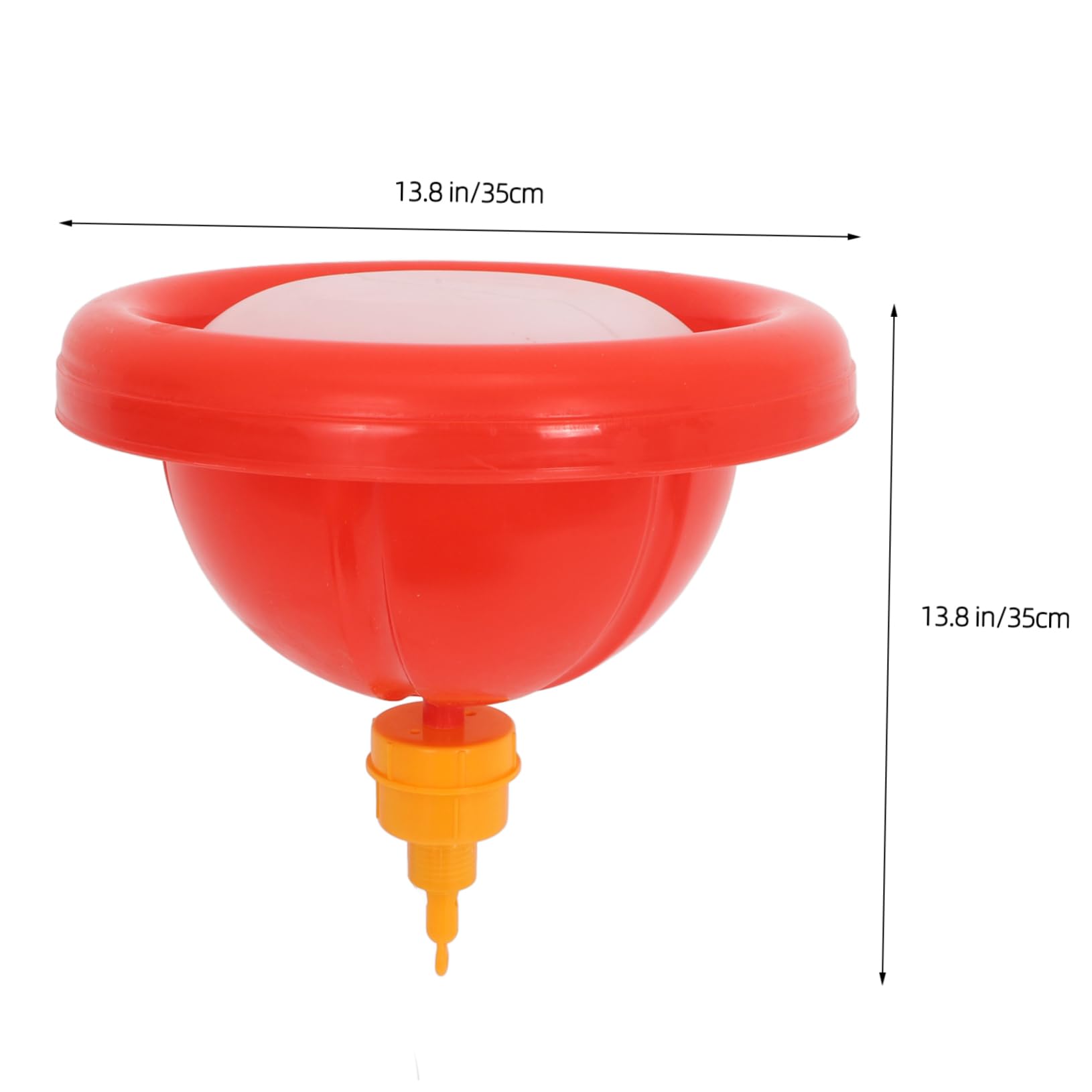 Abbeveratoio Automatico per Polli e Oche in Pp Rosso | Installazione Semplice, Livello Regolabile, Contenitore Peso Integrato