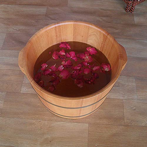 Cubeta de baño de pies de madera natural 41 cm miniatura 6