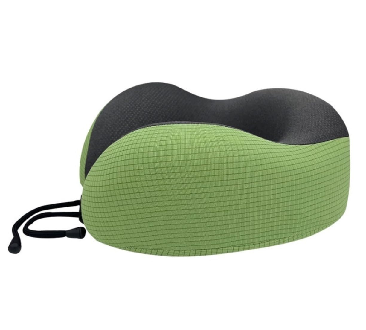 Portatile Cuscino da Viaggio Cuscino da Viaggio in Memory Foam, in Spandex per Aereo Portatile Ufficio Casa Morbido(Grün)