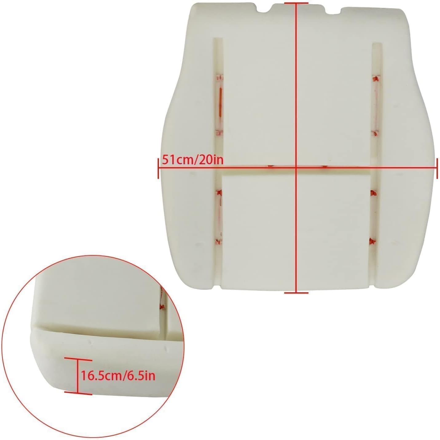 Priprilod Black Cloth Driver Side Bottom Seat Cover & Foam Cushion Compatible with Chevy Silverado Tahoe Suburban Avalanche GMC Sierra Yukon 1500 2500HD 3500HD 2007 2008 2009 2010 2011 2012 2013 2014