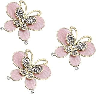 VILLCASE 3 Pçs Capas De Telefone Rosa Com Strass Joias Adesivos Capa De Telefone Ornamento Acessórios De Capa De Telefone Decoração De Strass Para Capa De Telefone Material Colar Broca