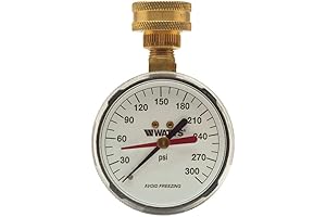 Watts 2-1/2" Home Inspection Water Pressure Gauge