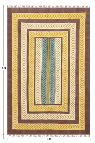 Tapis kilim en coton résistant pour salon et extérieur