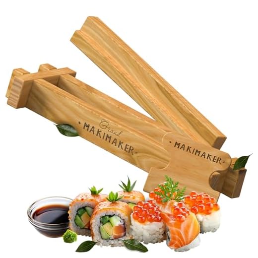 Sushi Making Kit by iSottcom - Sushi Kit for Chef and Beginners - Sushi Maker Your Best Professional Quick Sushi Making Set - Japanese Sushi and Rolls at Home with Easy Sushi Press - Makimaker Grand