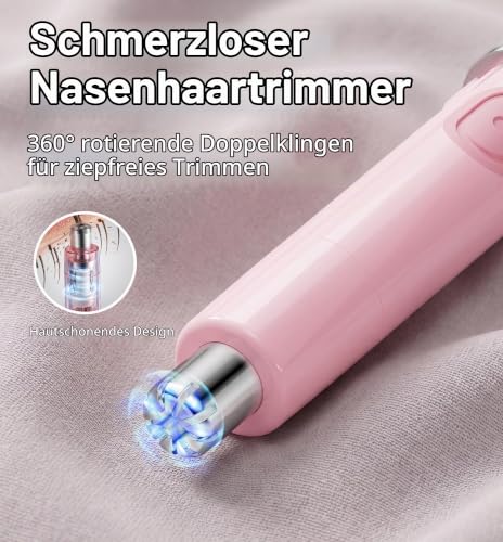 Nasenhaarschneider Augenbrauentrimmer,TOUCHBeauty Professionelles wasserfestes Nasenhaartrimmer...