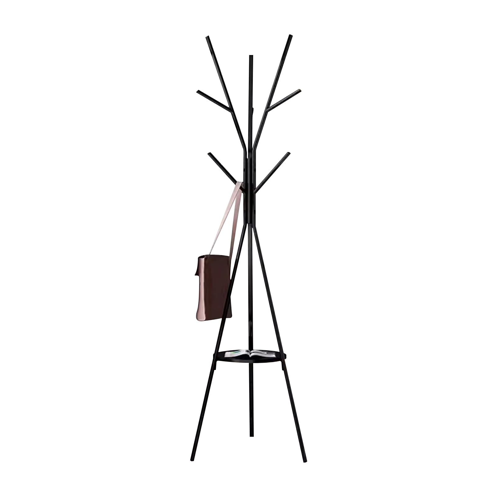 Ergocar Metall-Garderobenständer, freistehender Flur-Baum-Garderobenständer, Garderobenständer für Flureingang, Hutablage, Kleidung, in Schlafzimmern, Büros, Fluren, Eingängen.