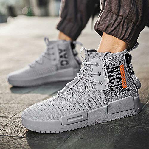 FUSHITON Herren Sportschuhe Laufschuhe High Top Turnschuhe Mode Sneakers Freizeitschuhe Outdoor Straßen Traillauf Fitnessschuhe rutschfeste Schuhe - Image 7