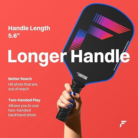 Image of VeloFlex USAPA Approved T700 RAW Carbon Fibre (Spin & Textured) Thermoformed Paddle | Carbon Friction Surface | Elongated Handle | Paddle, 2 Balls, Overgrip, Eraser, Paddle Cover (Gift Set)