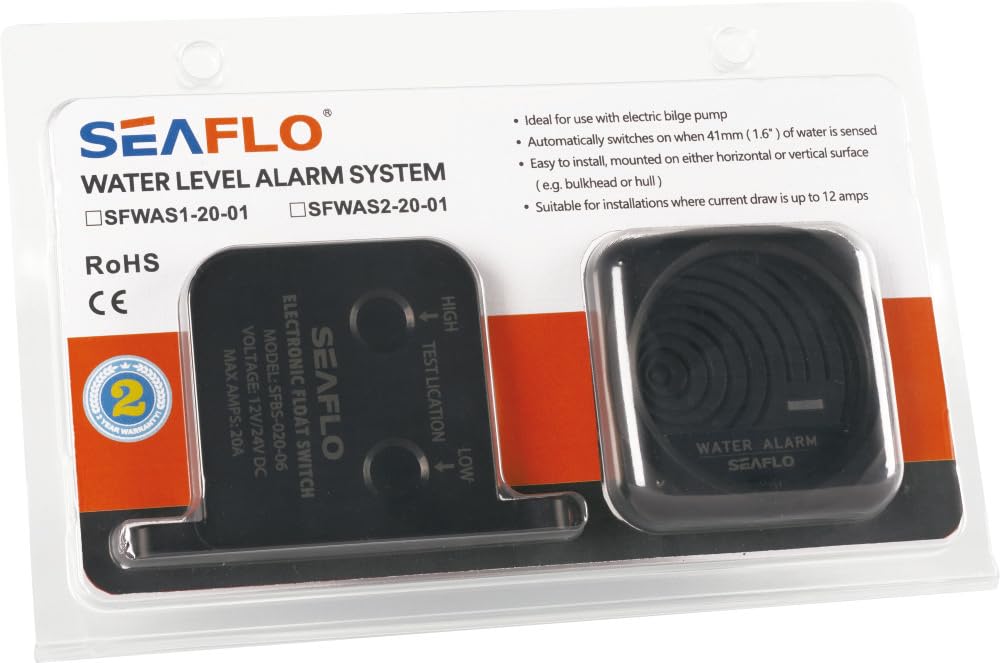 SEAFLO Sistema di allarme di sentina ad alto livello dell'acqua 12V