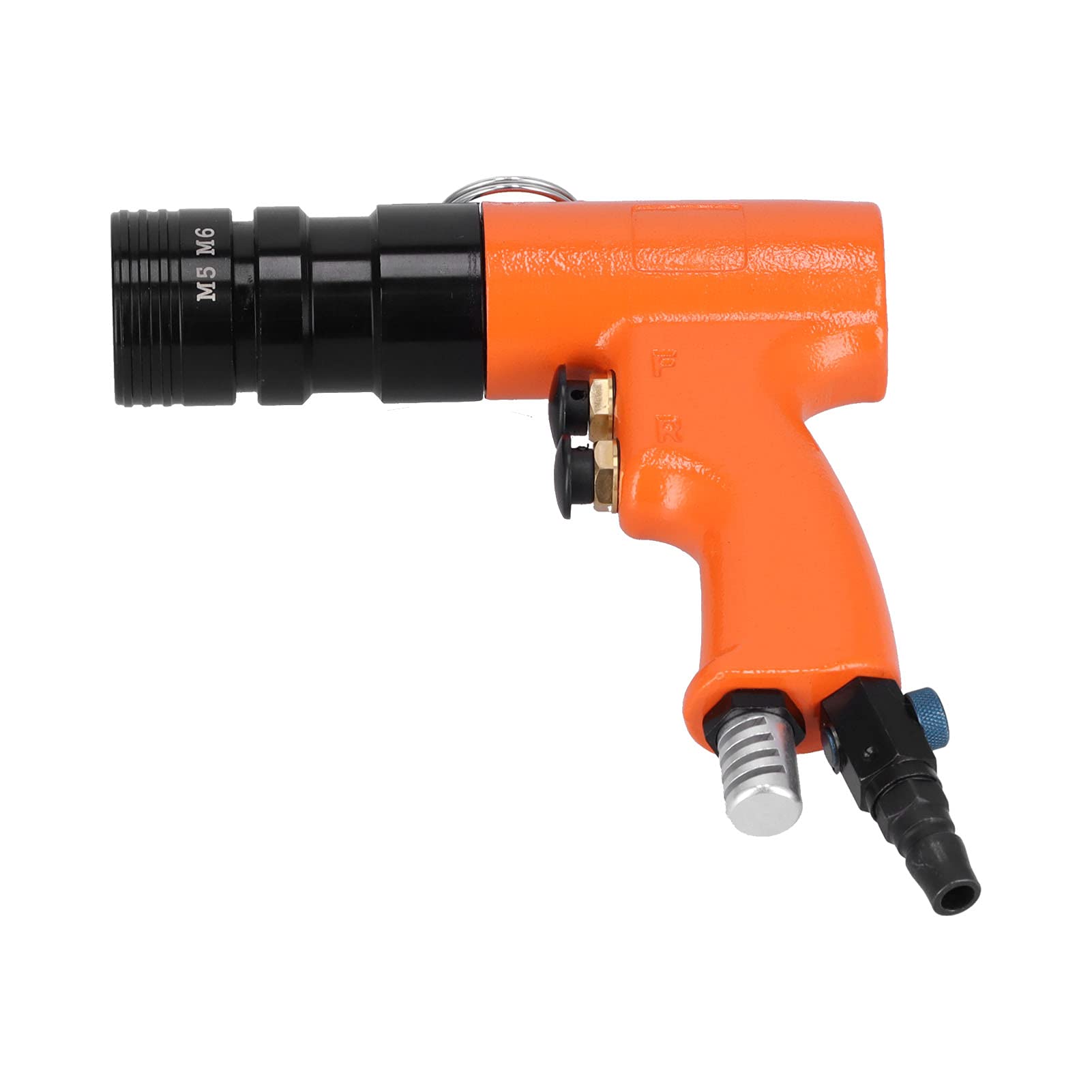 YWBL-WH Pistola Neumática para Remachar Tuercas, Remachadora de Aire Automática de Acero de Aleación con Velocidad de 1000 RPM y Rango de Trabajo M5/M6 para Ensamblaje de Láminas y Tuberías de Metal