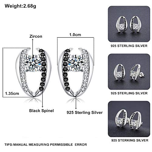 Joyas de Plata 925 Pendientes de Compromiso para Mujeres Finas 5