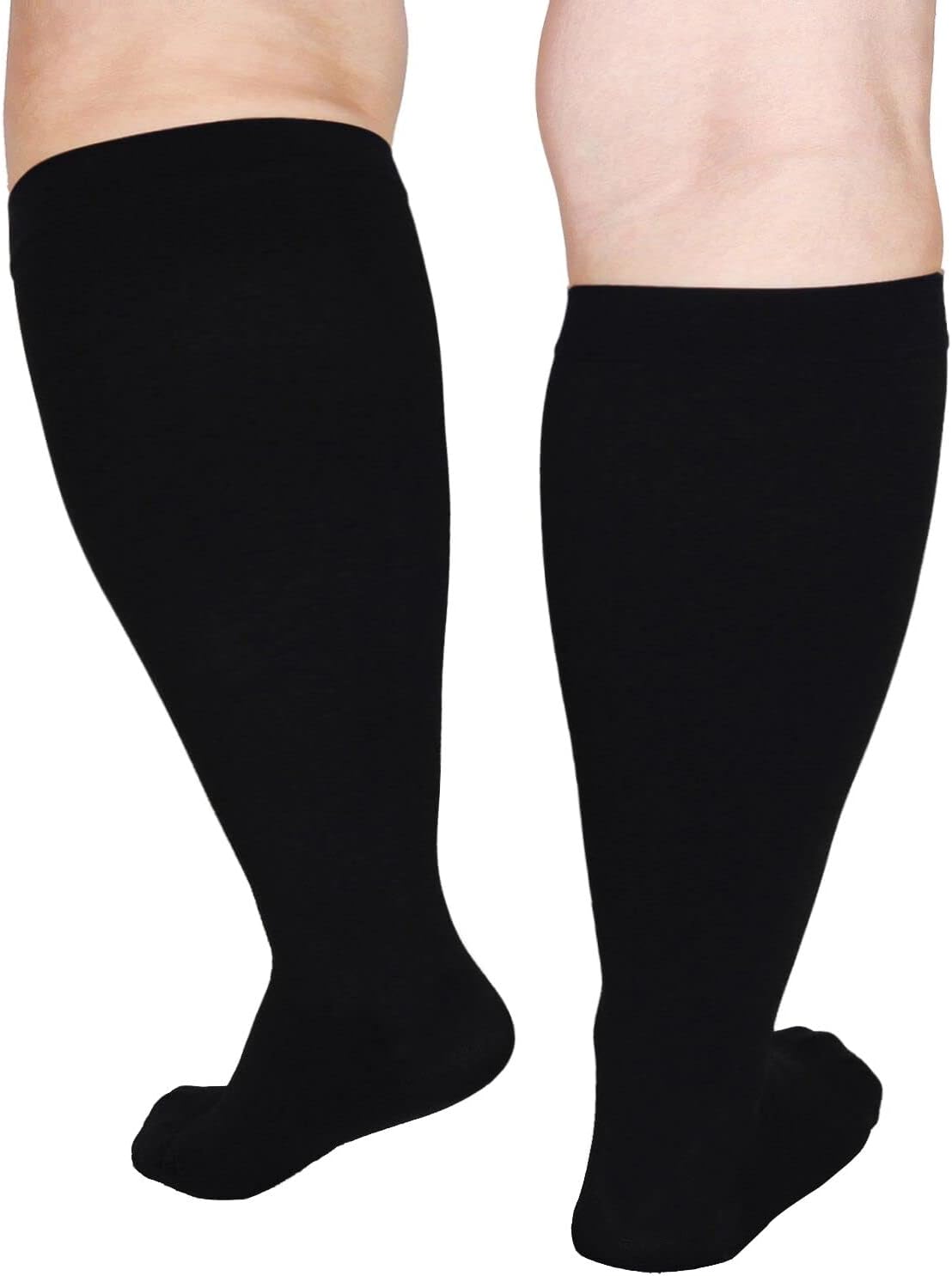 Plus Size Compression Socks Wide Calf Compression Socks for Women Men 20-30mmHg 4XL-7XL Extra Large Compression Support Socks