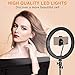 LED Selfie Ring Light with Stand, Circle Light for Makeup/Live Stream, Desktop Camera LED Ringlight with Tripod and Phone Holder for Photography/YouTube/Video Recording/Vlogs