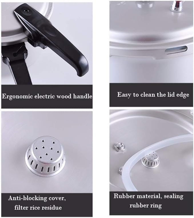 Olla a Presión de Aluminio YUSIWOAL 4.5L miniatura 4