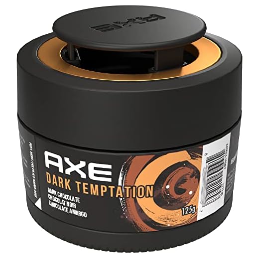 AXE Car Air Freshener Gel Can - Odor Eliminator for Strong Odor - Long Lasting Fragrance & Effective Car Air Fresheners - Automotive Essential, 4.4 oz (Dark Temptation, 1 Pack)